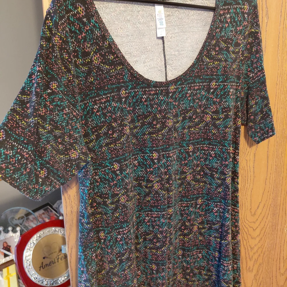 Multicolor Patterned Dress - Picture 4 of 4